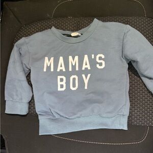Blue 'Mama's Boy' Kids Sweatshirt